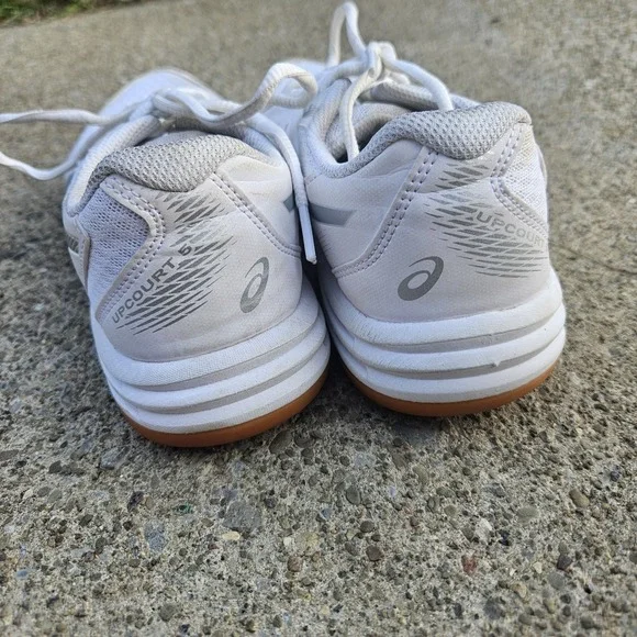 Asics Womens White Running Shoes Sneakers Size 7 Clean - Picture 7 of 10